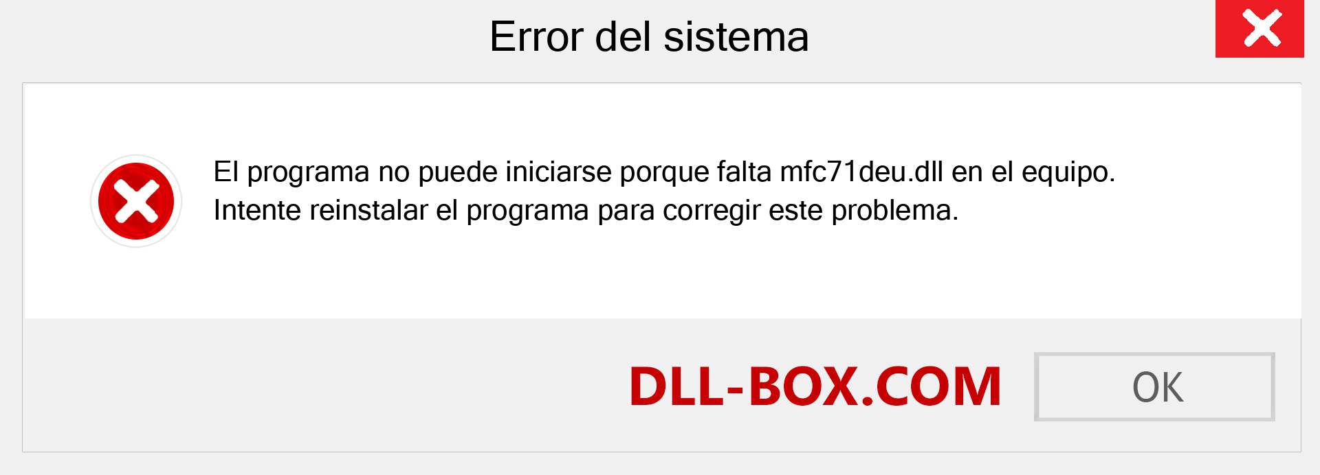 ¿Falta el archivo mfc71deu.dll ?. Descargar para Windows 7, 8, 10 - Corregir mfc71deu dll Missing Error en Windows, fotos, imágenes